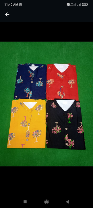 Rayon printed kurtis uploaded by business on 8/4/2022