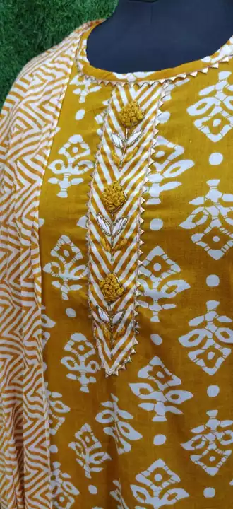 Cotton Printed Kurta Pant And Dupatta Set  uploaded by JAIPUR APPARELS on 8/4/2022