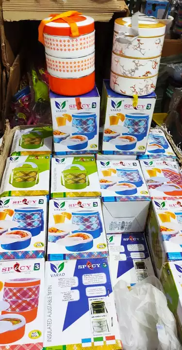 Varad 3 in 1 lunch Box virgin 123₹/pcs uploaded by Home&kitchan and toys house on 8/4/2022