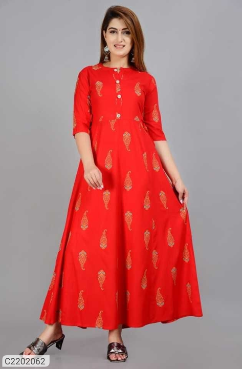 Name:* Premium Printed Rayon Kurti uploaded by Online selling on 8/4/2022