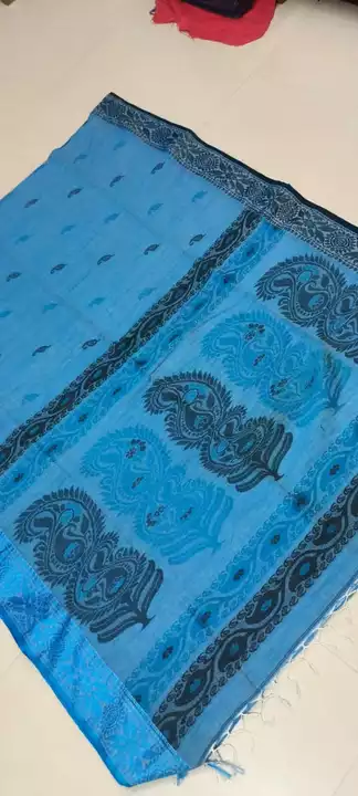 Pure khadi cotton handloom saree with BP  uploaded by ADSHOP ® on 8/4/2022