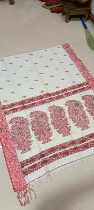 Pure khadi cotton handloom saree with BP  uploaded by business on 8/4/2022