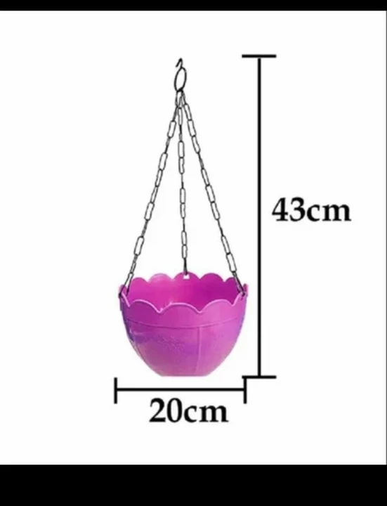 FLOWER POT PLANT WITH HANGING CHAIN FOR HOUSEPLANTS GARDEN BALCONY DECORATION uploaded by H&K INTERNATIONAL on 8/4/2022