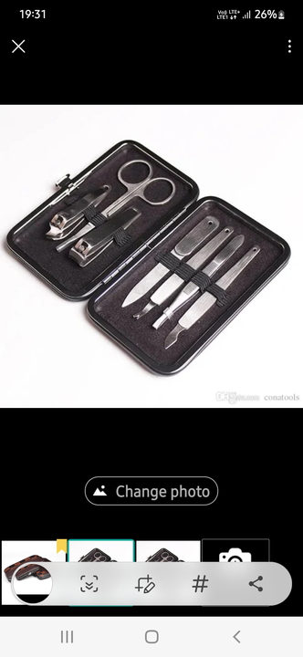 7 Pcs Stainless Steel Nail Tools (Random Prints) uploaded by H&K INTERNATIONAL on 8/4/2022