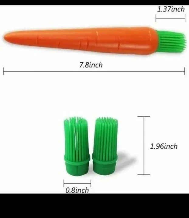 Carrot Shaped Silicon Kitchen Oil Brush uploaded by H&K INTERNATIONAL on 8/4/2022