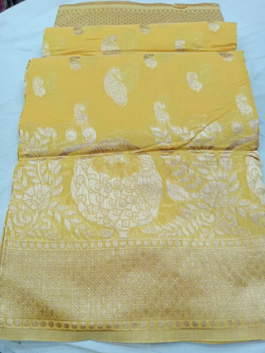 Kesar (chandei rich pallaw) uploaded by Jalan fashion saree menufecturer on 8/4/2022