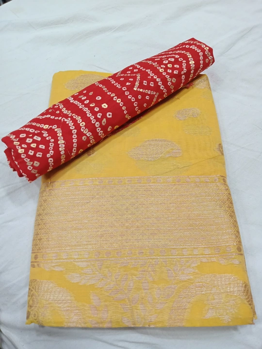 Kesar (chandei rich pallaw) uploaded by Jalan fashion saree menufecturer on 8/4/2022