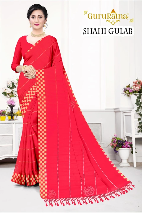  Fancy saree party wear  uploaded by business on 8/4/2022