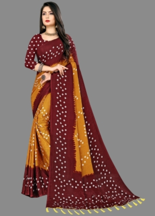 Geometric Print Bandhani Silk Blend Saree

Color: Black, Red, Blue, Green, Blue, Pink, Brown, Dark G uploaded by Fashion India on 8/5/2022