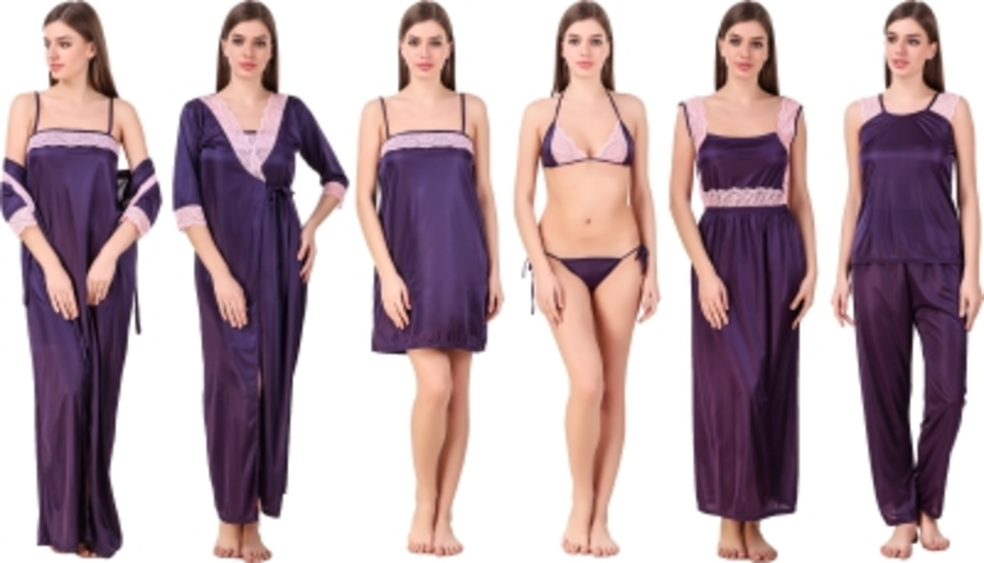 LEZAIRA Women Nighty Set

Color: Beige, Mehroon, Purple

Size: XS, S, M, L

Type: Nighty Set

Patter uploaded by Fashion India on 8/5/2022