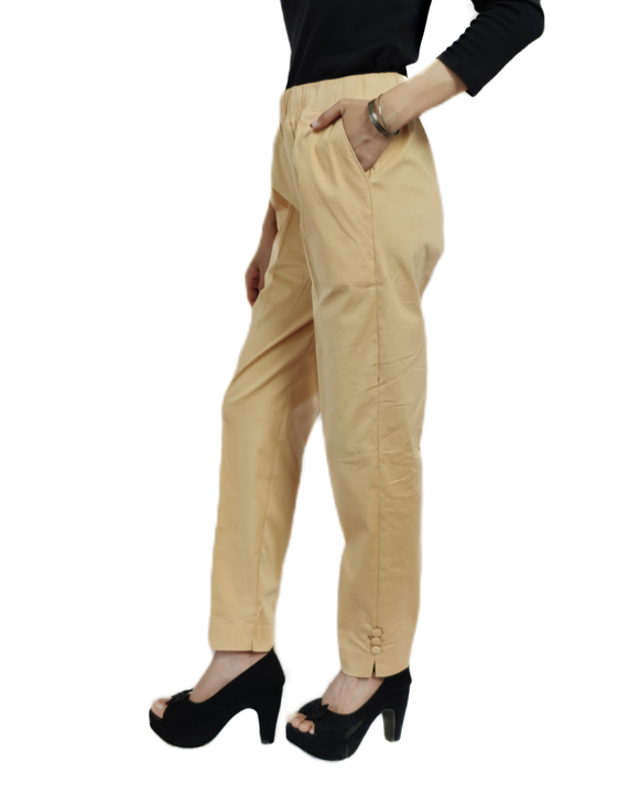 Waliya Trousers 100% Cotto Lycra colour light skin uploaded by business on 8/5/2022