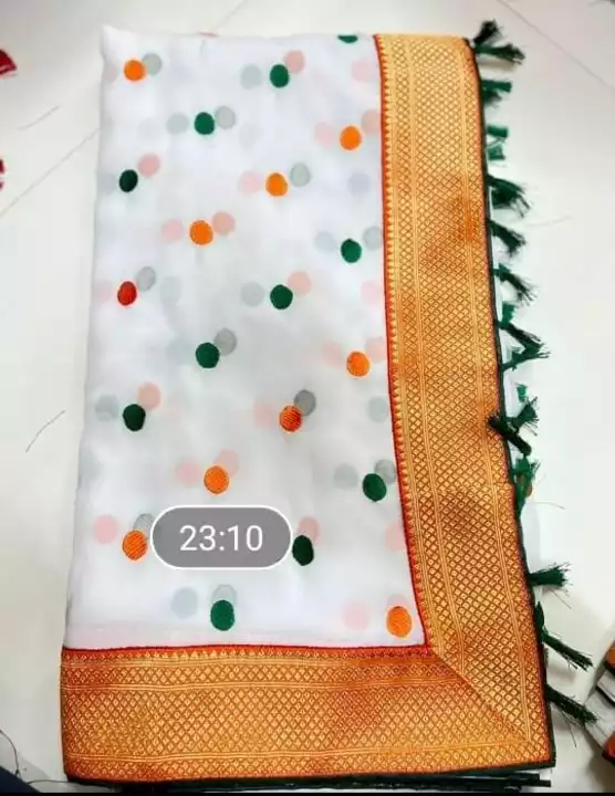 WHITE 15 AUGUST SPECIAL SAREES uploaded by business on 8/5/2022