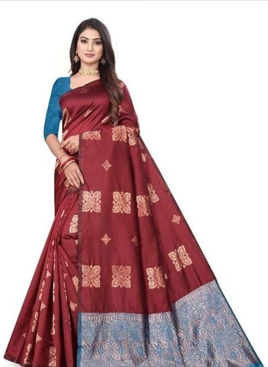 Post image Stylish Lichi Silk Jacquard Work Saree for Women
 Color:  Copper
 Fabric:  Art Silk
 Type:  Saree with Blouse piece
 Style:  Jacquard
 Design Type:  Banarasi Silk
Saree Length: 5.5 (in metres)
Blouse Length: 0.8 (in metres)
Within 6-8 business days However, to find out an actual date of delivery, please enter your pin code.
This is latest Designer Beautiful Banarasi silk Jacquard Woven saree Manufactured By Well Established Brand Being Banarasi (saree Fabric : Jacquard ,Blouse Fabric : Jacquard ,Saree Length :5.5 M,Blouse Length :0.80 M) Note : Product Color may be Slightly Different because of Photographic Lighting Sources or Your Monitor Settings