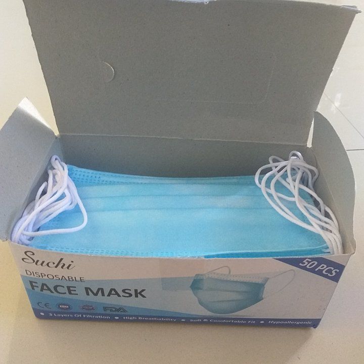 3lpy 3 layer mask with nose pin
Box packing uploaded by R.k safety disposable products on 11/22/2020