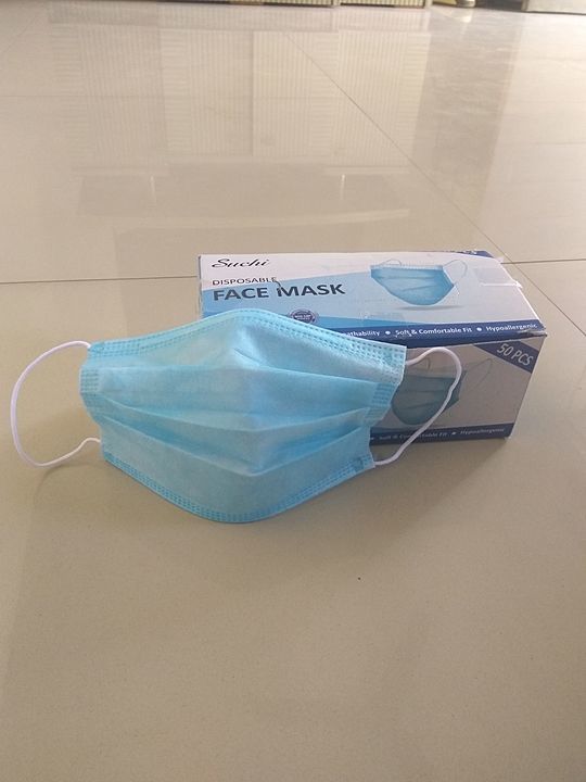3 ply 3 layer mask with nose pin 
Box packing uploaded by R.k safety disposable products on 11/22/2020