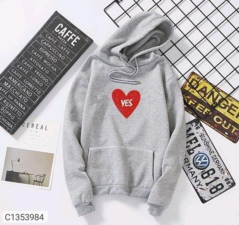 *Catalog Name:* Women's Cotton Fleece Printed  Hoodies
⚡⚡ Quantity: Only 5 units available⚡⚡
*Detail uploaded by The Indian Fashion House mp  on 11/22/2020