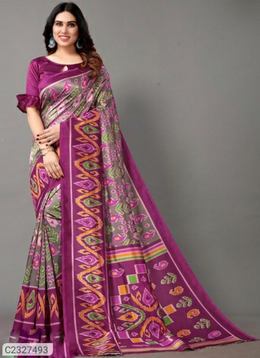 Beautiful printed litchi silk sarees uploaded by Fashion wears on 8/5/2022
