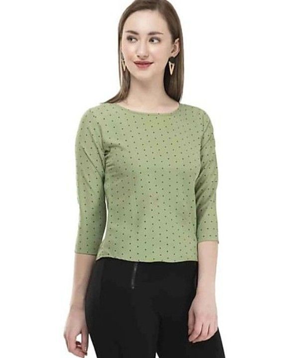Dotted Light Green Top uploaded by MB Retails on 11/22/2020