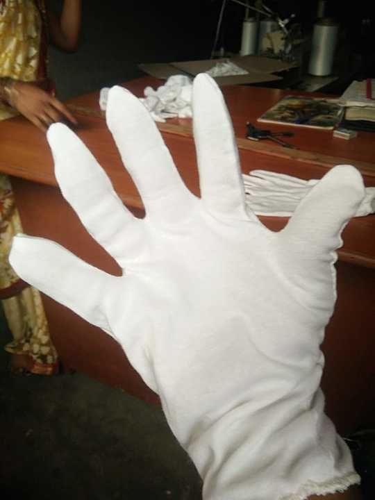 Full white baniyan gloves uploaded by business on 11/22/2020