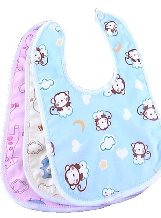 New Born Cotton Bibs Set of 3  Multicolour uploaded by business on 11/22/2020