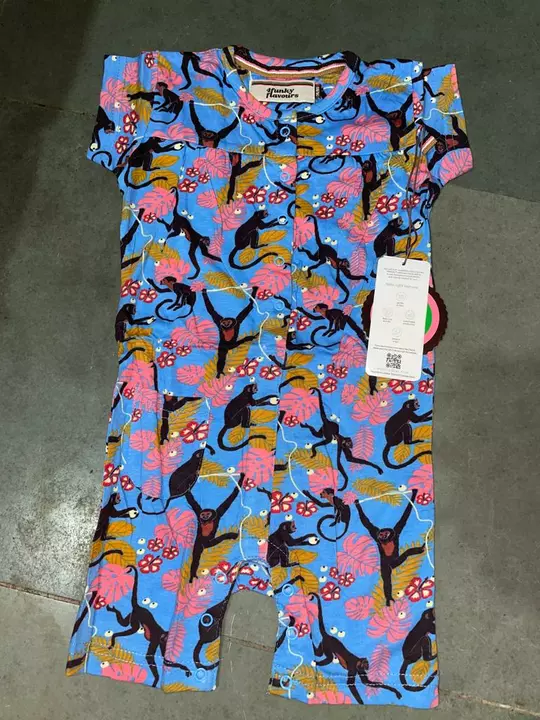 Toddler monkey printed romper  uploaded by business on 8/6/2022