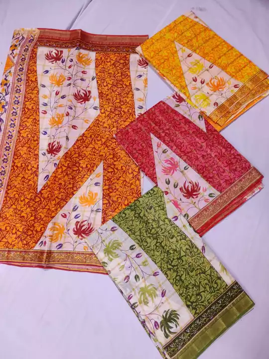 110% Handmade cotton jaipuri and bikaneri sarees..!!! uploaded by Sundaram saree show room on 8/6/2022