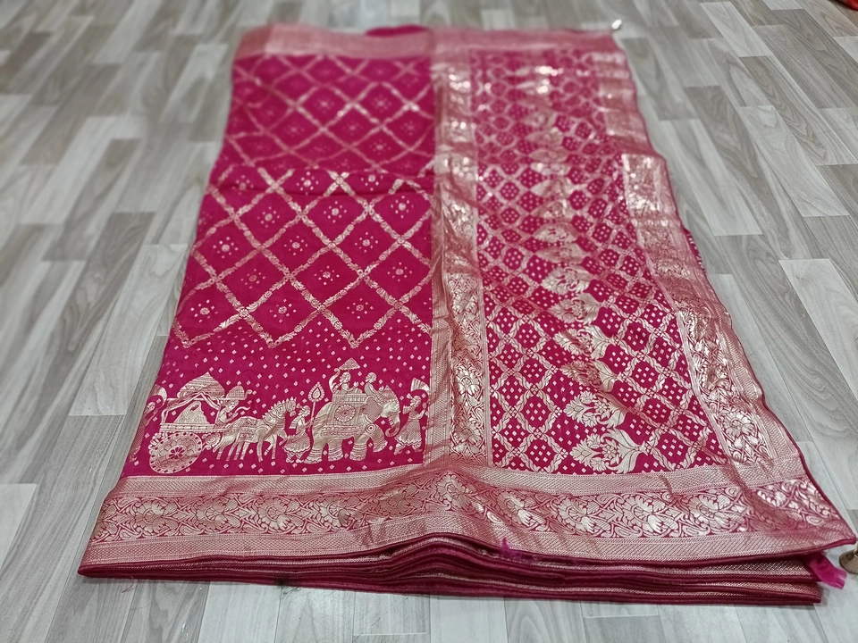 Pure dola silk heavy jari weaving uploaded by Jai designer on 8/6/2022