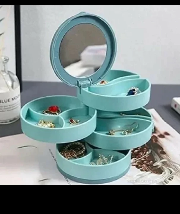 4 LAYER ROTATING JEWELLERY BOX WITH MIRROR uploaded by H&K INTERNATIONAL on 8/6/2022