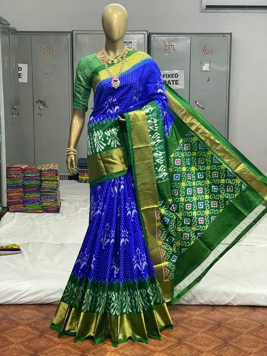 Pochampally ikkat silk sarees uploaded by business on 8/6/2022