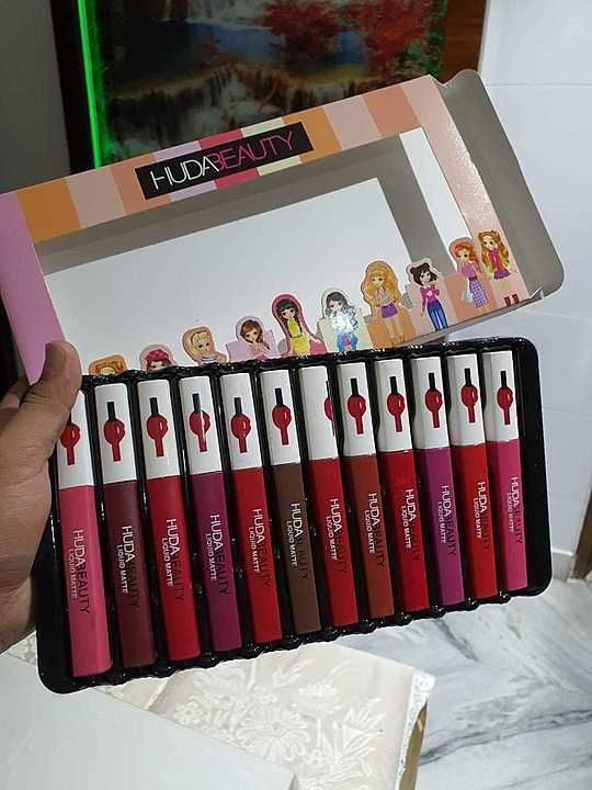 Hudabeauty lipsticks (set of 12pcs) uploaded by NR collection  on 6/22/2020