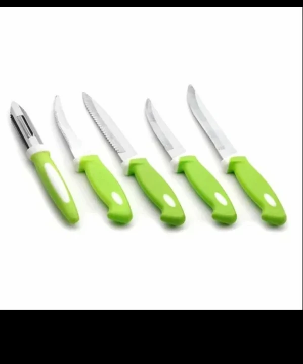 STAINLESS STEEL KNIFE & PEELER SET WITH STAND - 6 PCS uploaded by H&K INTERNATIONAL on 8/6/2022