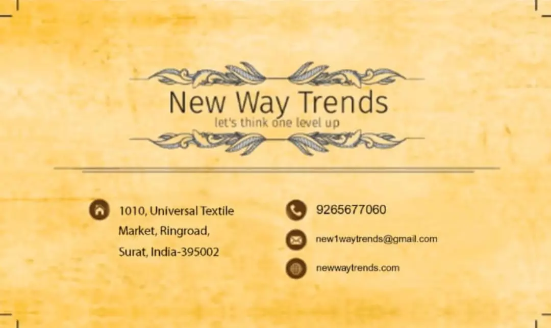 Visiting card store images of New way trends