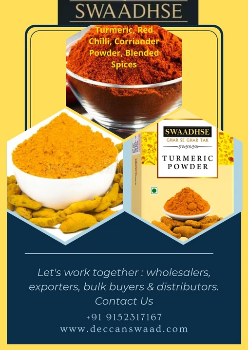 Turmeric & Red Chilli Powder  uploaded by Deccan Swaad on 8/6/2022