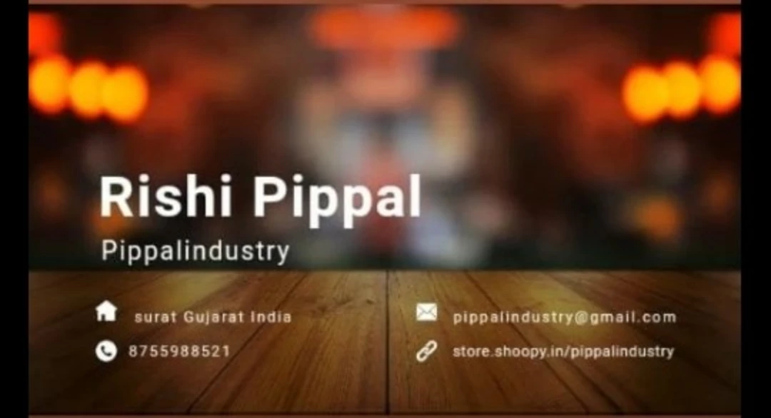 Visiting card store images of Pippalindustry