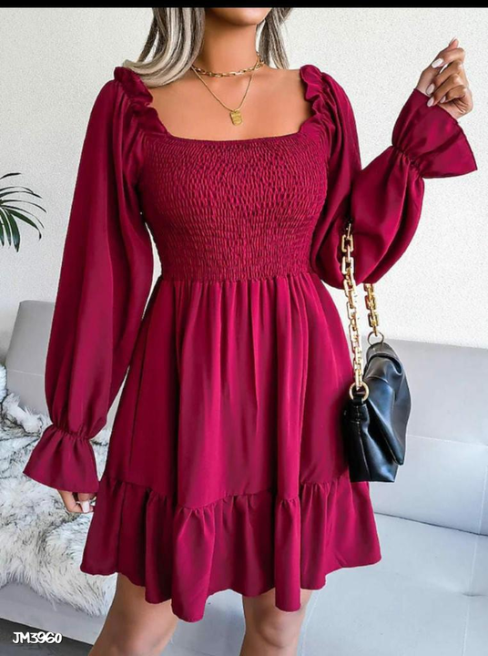 Stylish smoked dress uploaded by Best quality selling on 8/7/2022