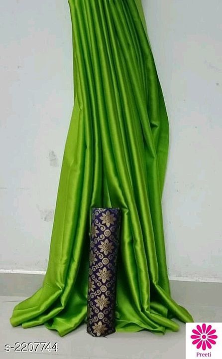 Satin silk Saree  uploaded by business on 6/22/2020