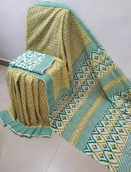 Post image *Bagru handblock printed pure cotton mulmul sarees with blouse piece.*Size 5.5meter cotton saree1meter extra blousePrice- 599+$