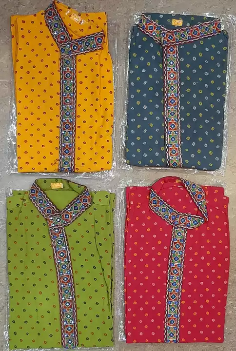 Men's kurta
Badhani print
Fabric reyon 
Length 42"
5 color available 
Size available M.L.XL.
675/- uploaded by HEERADHYA ENTERPRISE on 8/7/2022