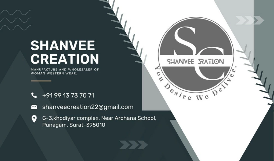 Visiting card store images of Shanvee Creation