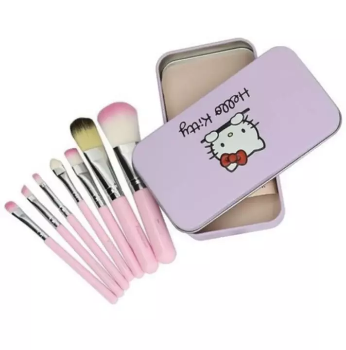 Hello kitty 7 pcs brush set  uploaded by Bulk Quality Cosmetics @ Best Prices on 8/7/2022