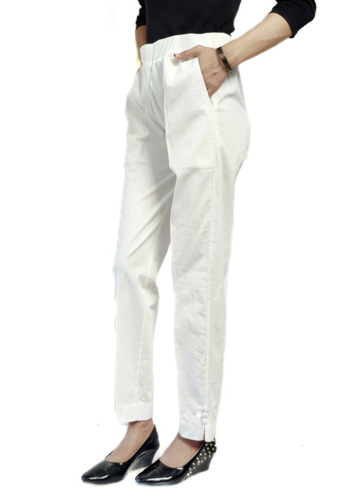 Waliya Hoseiry Trouser For women's Full Lenght Stretch Cotton Lycra For girls and Ladies clr White uploaded by Waliya hosiery on 8/7/2022