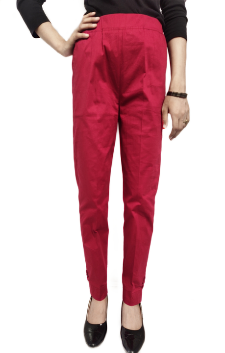 Waliya Hoseiry Trouser For women's Full Lenght Stretch Cotton Lycra For girls and Ladies clr Maroon uploaded by business on 8/7/2022