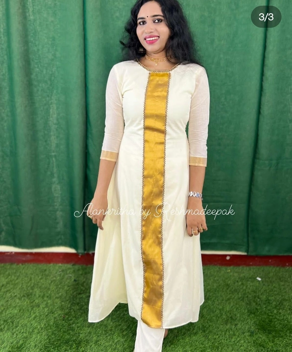 Onam special kurthi uploaded by Queen boutique on 8/7/2022
