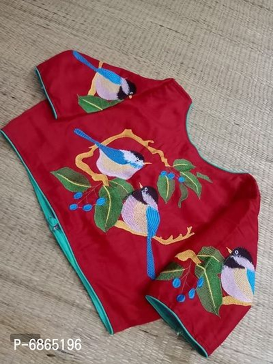 Durga pujo blouse  uploaded by Mahi Fashion corner on 8/7/2022
