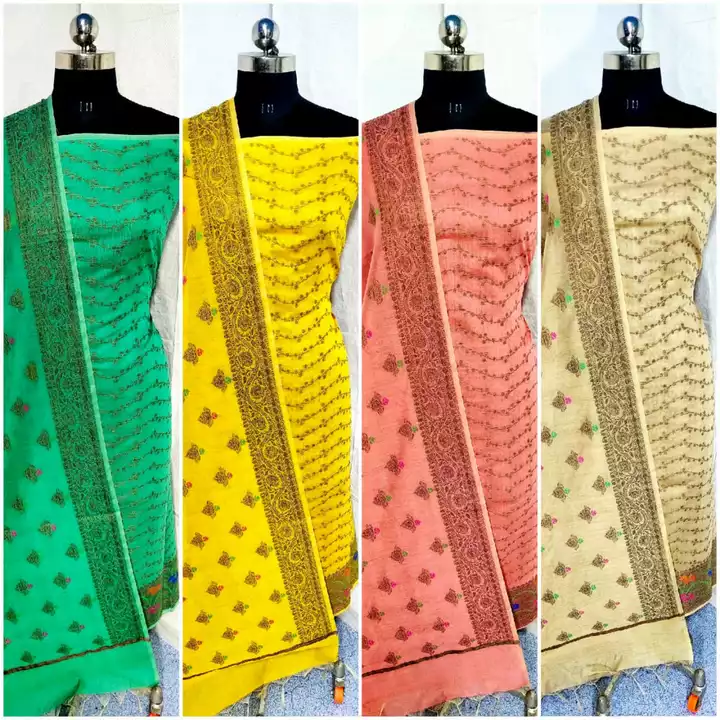 Cotton Banarasi suit uploaded by Fancy silk saree & dress material on 8/7/2022
