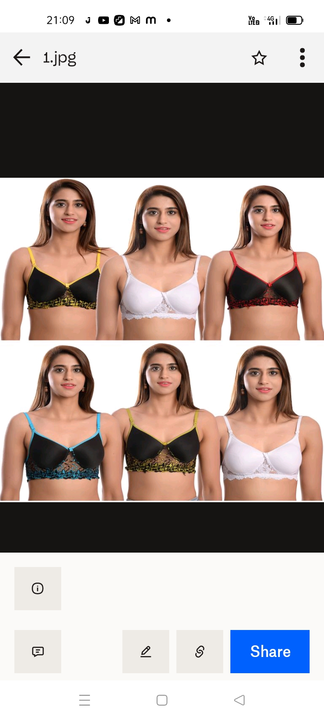 Post image I want 1-10 pieces of Bra at a total order value of 500. Please send me price if you have this available.