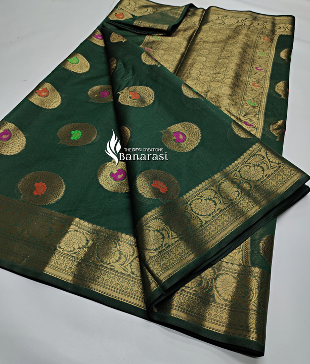 Post image Handmade banarasi saree manufacturing in Banaras . Best quality fabric . Beautiful zari woven design.