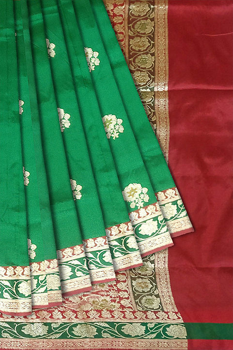 Fancy Banarasi Handloom Pure Katan Silk Jari Work with Blouse uploaded by Vishweshwara Silk on 11/22/2020