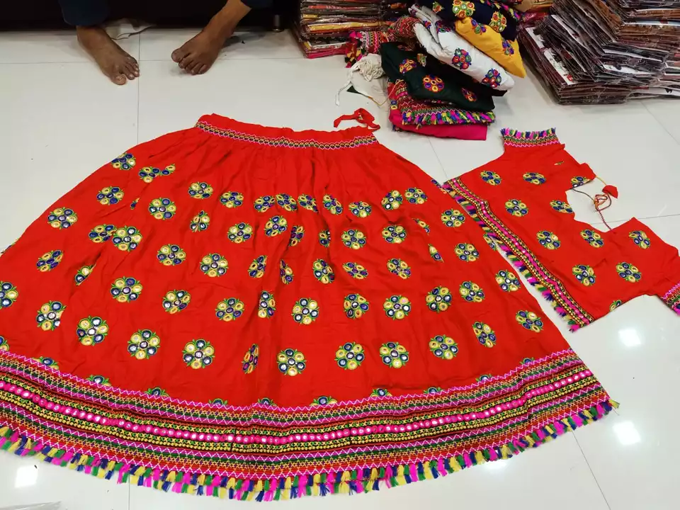 All type of lehnga, and embroidery work available  uploaded by Gayatri textile and embroidery work on 8/8/2022