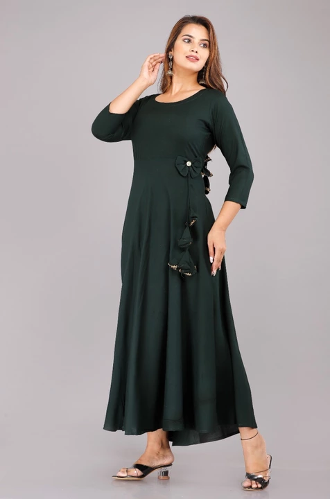 Green Gown uploaded by Shree shyam fashion on 8/8/2022